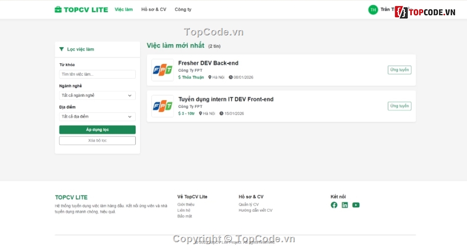 tuyển dụng,mới nhất,Website Website tuyển dụng